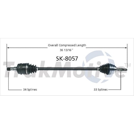Surtrack Axle Cv Axle Shaft, Sk-8057 SK-8057
